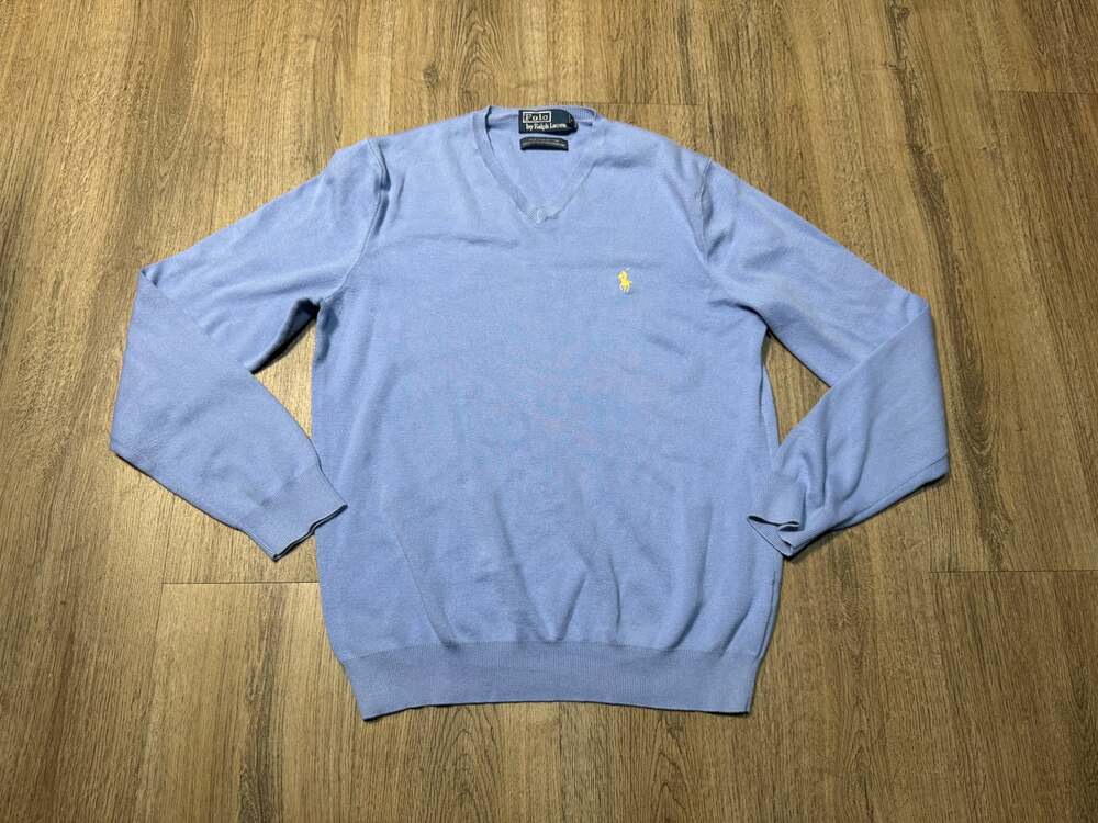 Polo by Ralph Lauren Men's Prima Cotton V-Neck Sweater